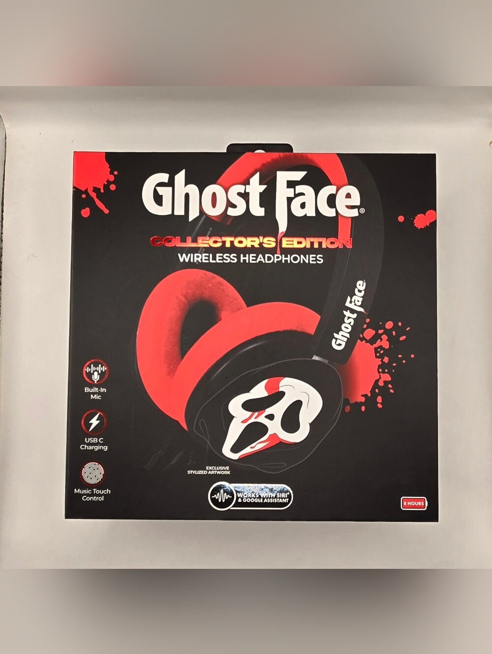 Ghost Face Collector’s Edition Wireless Headphones Hot Topic Exclusive NEW.